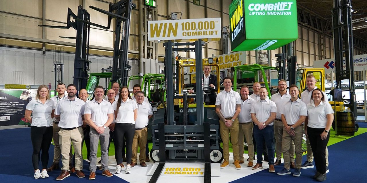 Landmark 100,000th Multidirectional Combilift Forklift and support UNICEF
