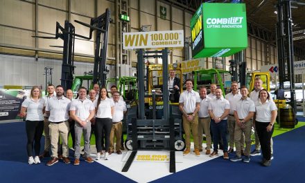 Landmark 100,000th Multidirectional Combilift Forklift and support UNICEF