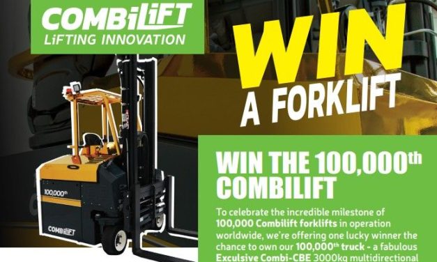 Win Combilift’s Landmark 100,000th Multidirectional Forklift and support UNICEF