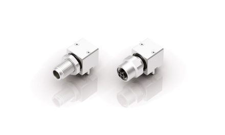 When every millimetre counts: Angled M5 panel mount connectors from binder