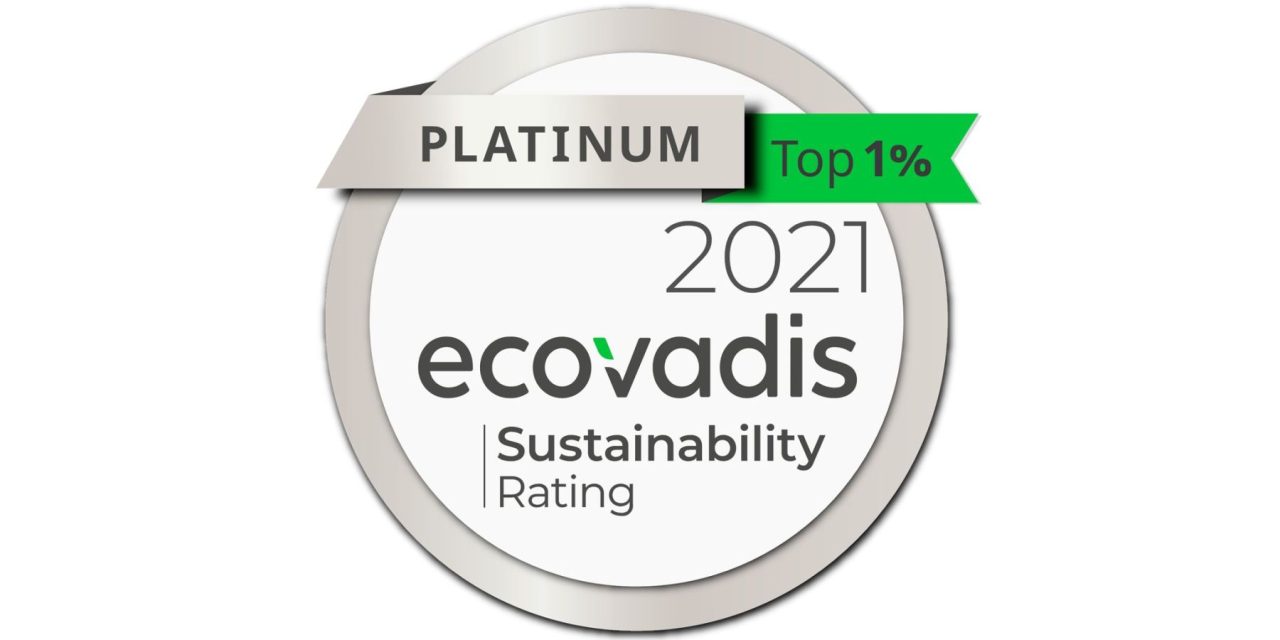 FANUC awarded top 1% Platinum ranking for sustainability by Ecovadis