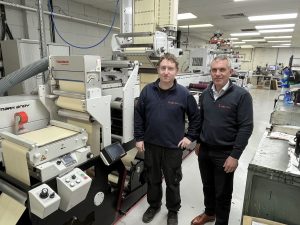 Label Tech’s Derek McLoughlin and James Costello say their Mark Andy Evolution E5 presses keep increasing the company’s production efficiency